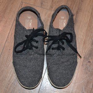 Toms - Paseo Charcoal Fleck Sneakers - Mens Size 8